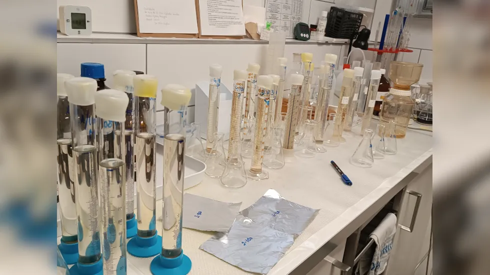 Derítés utáni minták